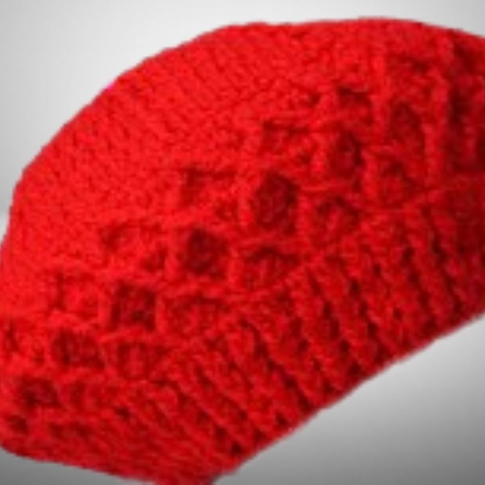 Handmade crochet beret beanie winter spring fall hat unisex stylish fashion hat